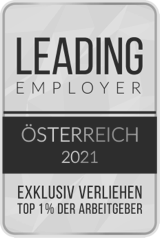 Siegel Auszeichnung Leading Employer 2021