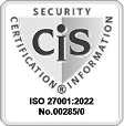 Zertifikat Security Certification Information: CIS, ISO 2701:2022, No. 00285/0